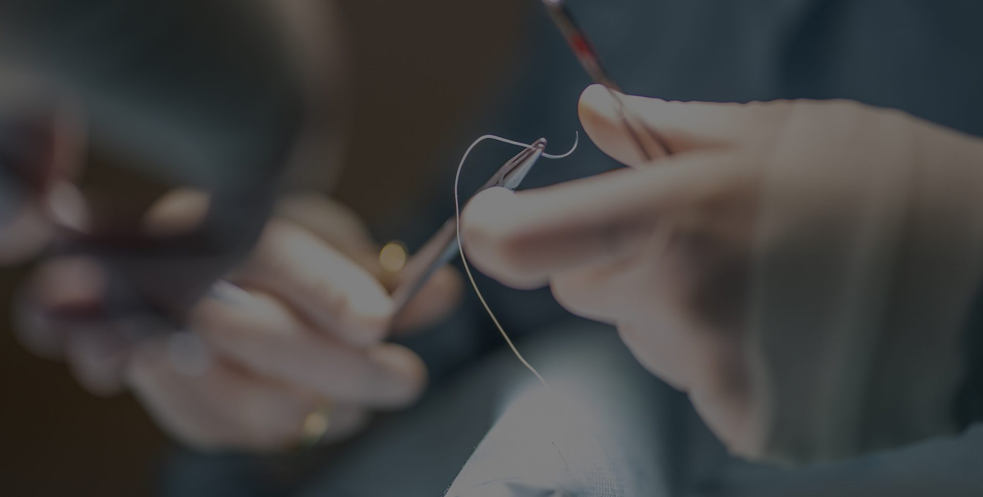 Microsurgical suturing — emergency reconstruction